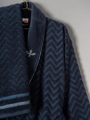 Cotton Box Masculine Aile Bornoz Seti Abel Kırmızı-Lacivert - 4