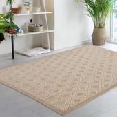 Avanos Modern Sisal Jüt Toz Vermez Balkon Bahçe Mutfak Dokuma Halı Kilim - 3