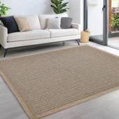 Avanos Modern Sisal Jüt Toz Vermez Balkon Bahçe Mutfak Dokuma Halı Kilim - 10