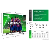 Philips 65PUS8309 65" 165 Ekran Uydu Alıcılı 4K Ultra HD Smart LED TV - 2