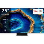 TCL  75C755 75" 190 Ekran Dahili Uydu Alıcılı 4K Ultra HD Smart MiniLED TV - 1