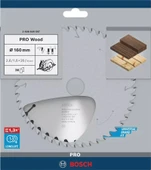 BOSCH 160x20x2,6/1,6 mm 24 Diş PRO Wood Ahşap Elmas Daire Testere Bıçağı - 6