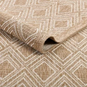 Avanos Modern Sisal Jüt Toz Vermez Balkon Bahçe Mutfak Dokuma Halı Kilim - 5