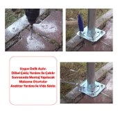 Saplamalı Gömlek Çelik Dübel M12x110 mm Raf Montaj Bağlantı Zemin Monte Tavan Beton Asma Aparat - 4