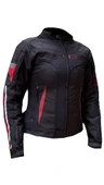 Xspeed Hera 4 Mevsimlik Korumalı Kadın Motosiklet Montu Yeni Sezon Kırmızı - 1