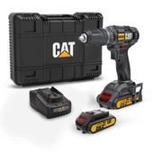 CAT DX155.1 18Volt/2.0Ah Li-ion Çift Akülü Profesyonel Şarjlı Darbeli Matkap thumbnail 6