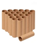 10 Adet Rulo Kargo Tüpü 45 Cm Uzunluk 8 Cm Çap Silindir Kutu Karton Masura Kedi Tırmalama İçin Kutu - 1