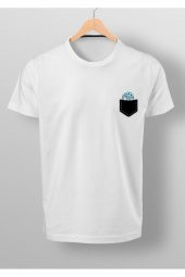 Minik 2D Mavi Karakter Baskılı T-shirt - 1