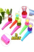 Pipetli Top Üfleme Oyunu Popit Eğitici Oyuncak 3 Adet - 1