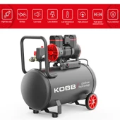 KOBB KBK50S 2.0HP 50Lt 8Bar Yağsız Sessiz Taşınabilir Hava Kompresörü thumbnail 2