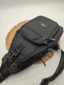 Büyük Boy Kilitli Göğüs Çantası Siyah Renk - 2