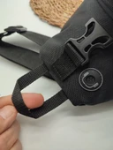 Büyük Boy Kilitli Göğüs Çantası Siyah Renk - 3