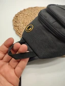 Kanvas Kumaş Orta Boy Omuz Çantası El Tutma Saplı - 4