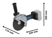 BOSCH GWS 18 V-180 P Akülü Taşlama 18 Volt 180 mm (Akü ve Şarj Aleti Hariç) - 9