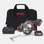Kress KUE11 20Volt 4.0Ah. Li-ion 140MM Çift Akülü Kömürsüz Profesyonel Çok Amaçlı Daire Testere - 1