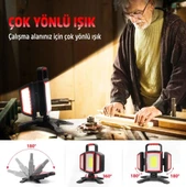 Rox Şarjlı Açılı Ayarlı Çalışma Feneri 2000 Lümen - 11