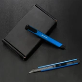 WORKPRO WP212012 9MM Alüminyum Kasa Cep Askılı Maket Bıçağı (MAVİ) thumbnail 4