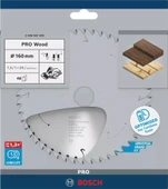 BOSCH 160x20x1,5 mm 48 Diş PRO Wood Ahşap Elmas Daire Testere Bıçağı - 6