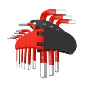 WORKPRO WP222016 9 Parça Kısa Boy CR-V İnç Profesyonel Allen Anahtar Takımı thumbnail 2