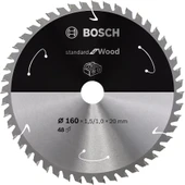 BOSCH 160x20x1,5 mm 48 Diş PRO Wood Ahşap Elmas Daire Testere Bıçağı - 1