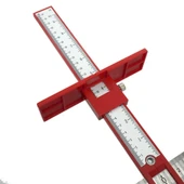 Rox Wood 0058 Delik Delme Merkezleme Kılavuz Cetveli Kulp Takma Şablonu thumbnail 5