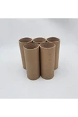 5 Adet Karton Masura Silindir Kutu Postüp Rulo Kargo Tüpü Korumalık Kutu 20 Cm Uzunluk 8Cm Çap - 3