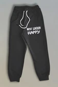 Happy Luck Yazı Desenli Erkek Çocuk Eşofman Takım - 5