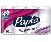 Papia Platinum 16 Rulo 4 Katlı Tuvalet Kağıdı - 1