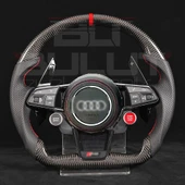 Audi R8 Direksiyon Butonlu Carbon Orjinal Hava Yastık ve Logolu - 1