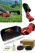 Titanyum Bıçaklı x2 Çift 21000WH Lityum Akülü Çay Hasat Makinesi Çay Kesme Yolma Toplama Makinesi - 2