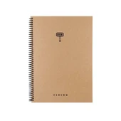Keskin 17x24 La Plume Viking Spiralli Sert Kapak 100 Yaprak Çizgili Defter 417955 - 1