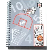 BJK A4 Spiralli Defter Sert Kapak - Gri (Çizgili) - 1