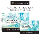 Bockingford Traditional Sulu Boya Defteri Spiralli Cold Pressed 300g 12 Yaprak - 1