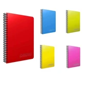 Gıpta Chromo Spiralli Plastik Kapak Kareli Defter A4 160 Yaprak - 1