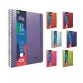 Gıpta Jazz 17x24cm Spiralli 4 Seperatörlü Defter 150yp Kareli 4648 - 1