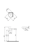 Bocchi Mini Köşe Lavabo 30 Cm - Parlak Beyaz 1392-001-0126 - 2