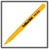 Artline Fineliner İnce Uçlu Kalem 0,4 Sarı - 2 adet - 1