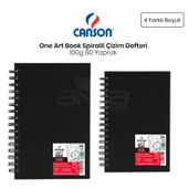 Canson One Art Book Çizim Defteri Spiralli 100g 80 Yaprak - 1