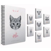 Gıpta Life Is Cool 17x24cm Spiralli Sert Kapak Defter 120yp Çizgili 4684 - 1