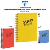 Clairefontaine Zap Book Uzun Kenarı Spiralli Sketch Defter 80g 160 Yaprak - 1