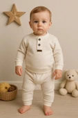 2' Li Erkek Bebek Takım % 100 Pamuk thumbnail 1