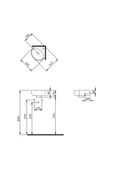 Bocchi Taromina Köşe Lavabo 30 Cm Mat Buz Mavi 1392-029-0126 - 2