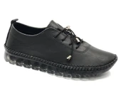 Ayakdaş Hakiki Deri Ortopedik Üstü Saraç Detaylı Kadın Babet Ayakkabı thumbnail 3