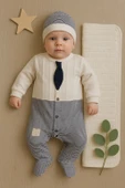 Battaniyeli Tulumlu Erkek Bebek Set %100 Pamuk - 2