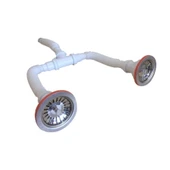 İkili Eviye Sifonu Paslanmaz Çelik Lavello Uyumlu 2331-0002 - 1