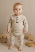 2' Li Erkek Bebek Takım % 100 Pamuk - 1