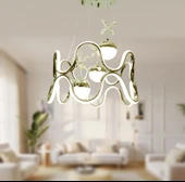 TT Aydınlatma TT336-3TPL-SR  Sarı Kaplama 3 Toplu 3 Renk Modüllü Ledli Avize thumbnail 2