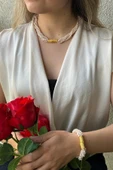 5 Sıralı Burgu İnci Kolye - 3