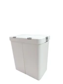 Gümüş Ikili Dokunmatik 80 Lt Çamaşır Sepeti+Çamaşır Selesi Çeyiz Seti-MT09 - 4