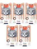 5 Adet Wanpy Ton Balığı&Somon Krema Ödül 5x14 gr RA-052 Kedi Ödülü Skt:09/2026 - 1